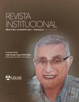 Cubierta para REVISTA INSTITUCIONAL CECAR