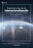 Cover for Experiencias de la Internacionalización en las Instituciones de Educación Superior (IES) en Latinoamérica.  Volumen 2