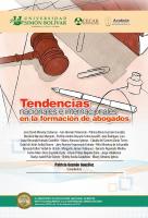 Cover for Tendencias nacionales e internacionales en la formación de abogados