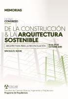 Cover for Memorias VIII Congreso de la Construcción y la Arquitectura sostenible: Arquitectura para la reconciliación