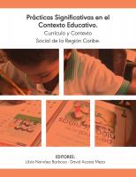 Cover for Prácticas significativas en el contexto educativo