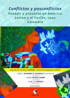 Cubierta para Conflictos y posconflictos: Pasado y presente en América Latina y el Caribe, caso Colombia